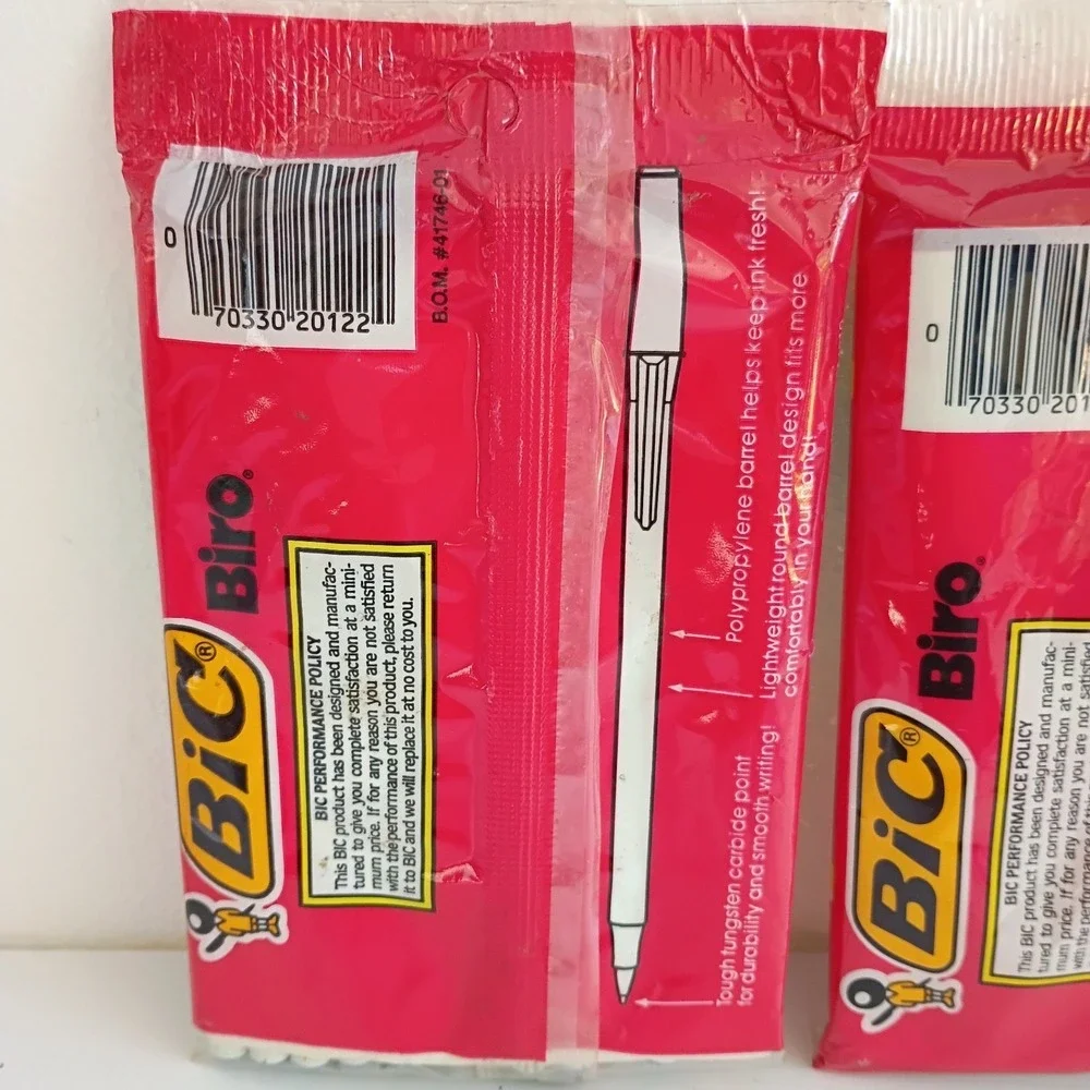 VTG Bic Biro Blue Ink Medium Point Ball Pens 2 Pckgs Of 10 Sealed New Old Stock